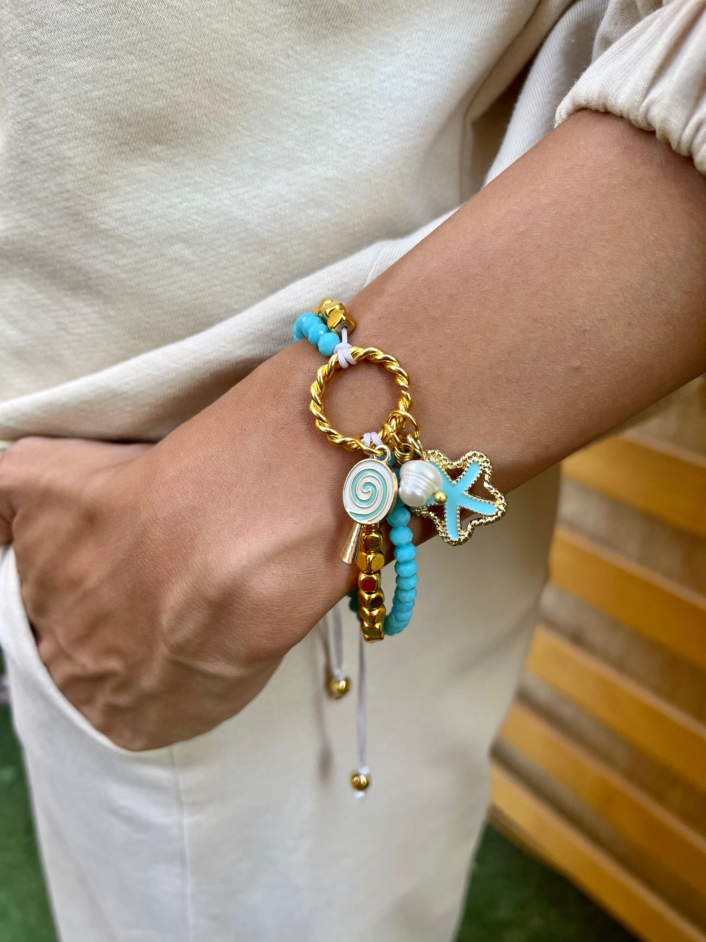 Blue Candy braceletl