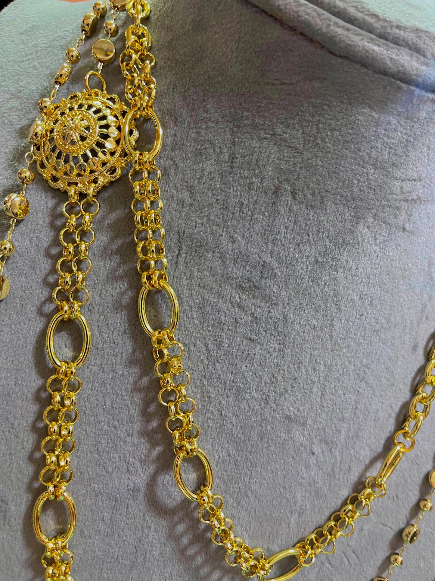 Golden jocker Multi-Way Sautoir
