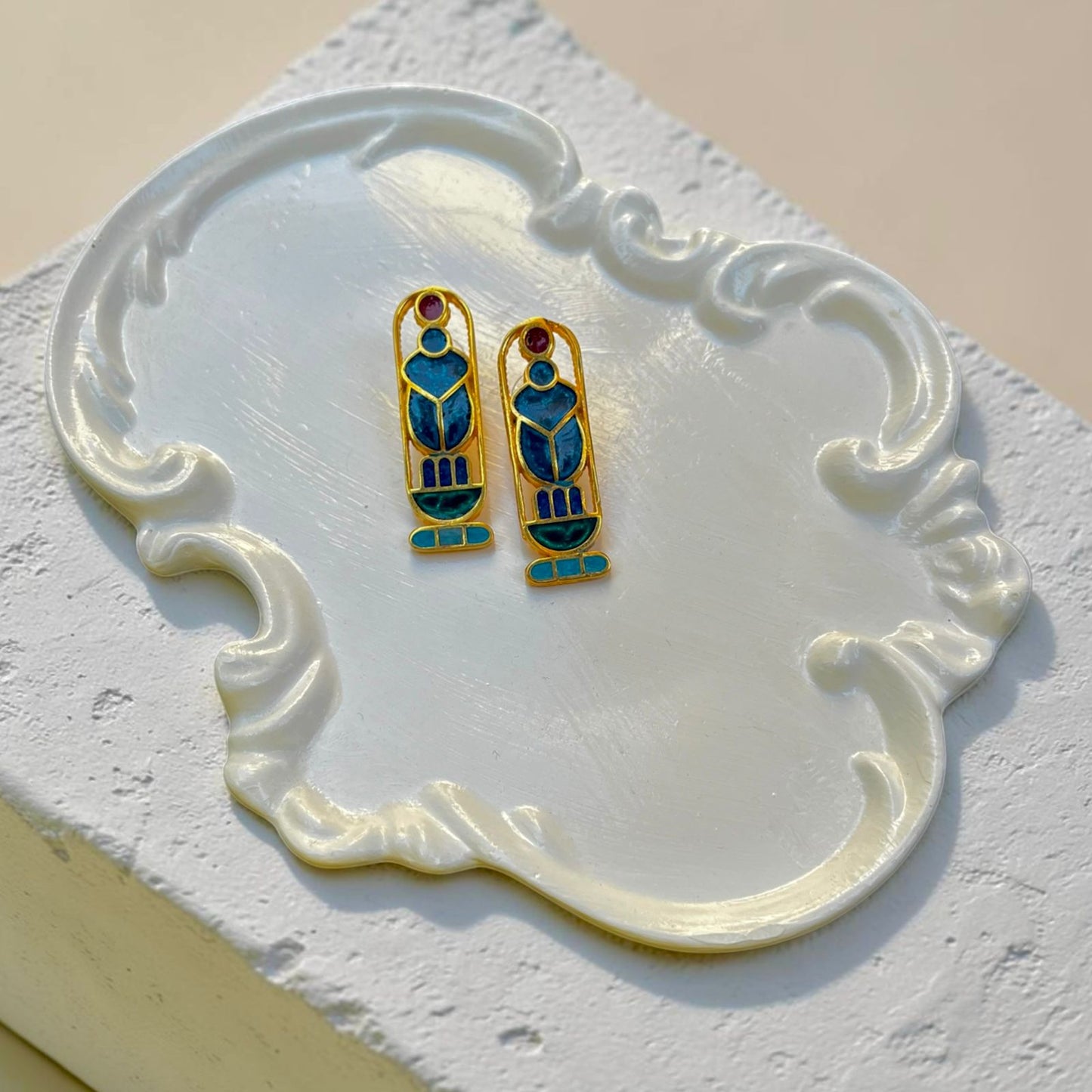 Cleopatra’s Iris Earrings
