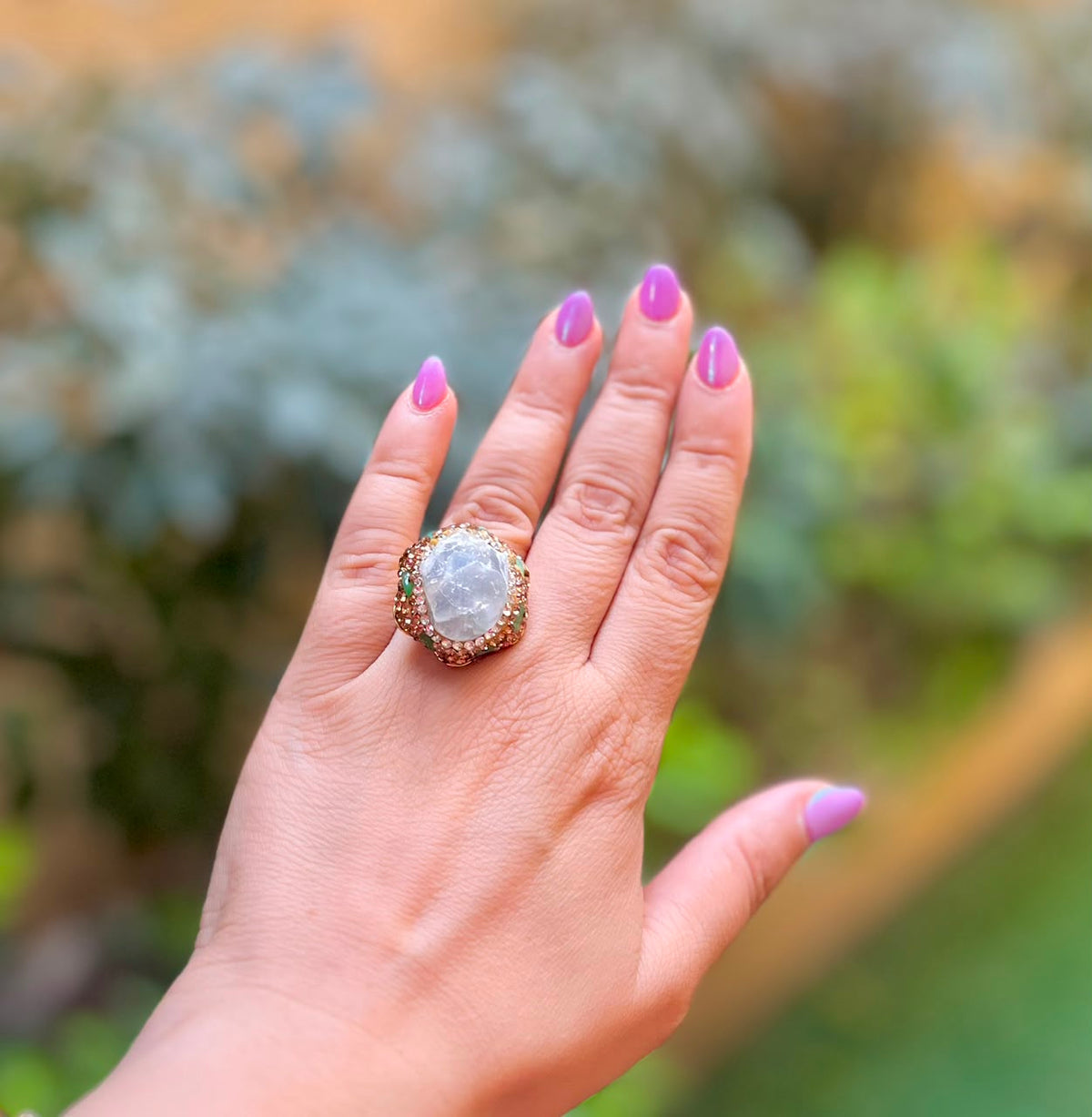 Violet Glow Ring