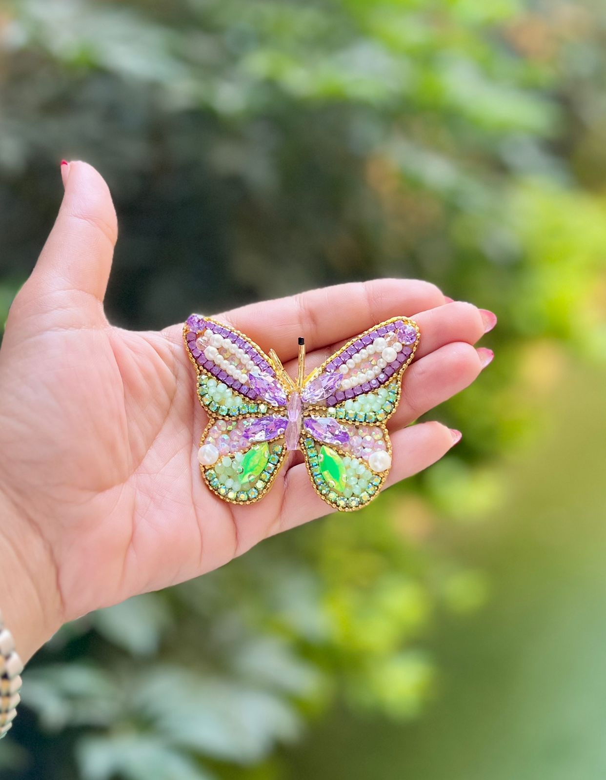 The Vivid Amour Butterfly Brooch
