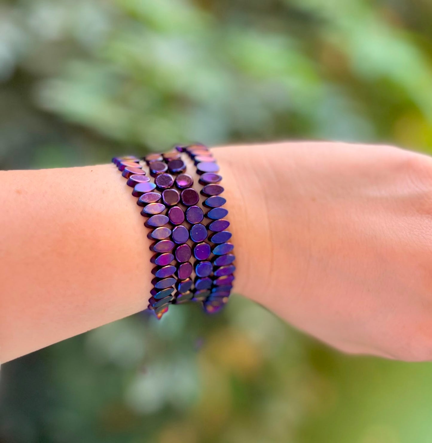 Burgundy hematite
