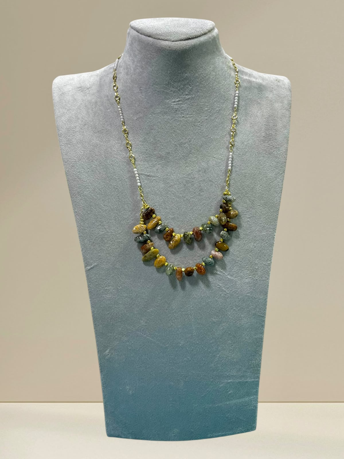 Amara Layered Gemstone Necklace