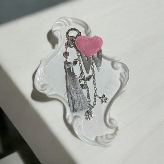 Bag charm ( hearts )