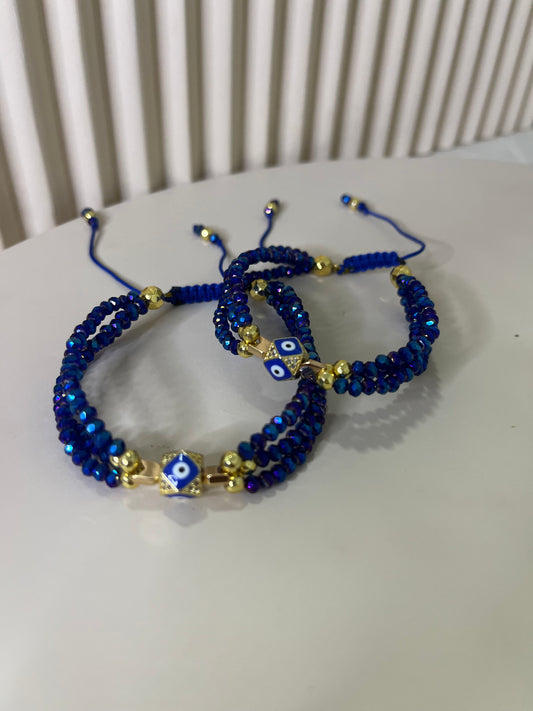 Electric blue bracelet