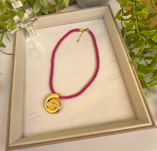 Pink shell rope