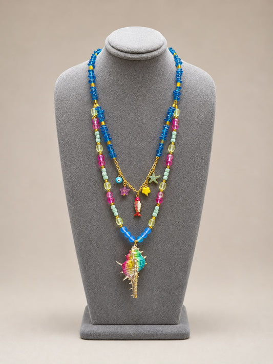 Rainbow Reef Shell Necklace