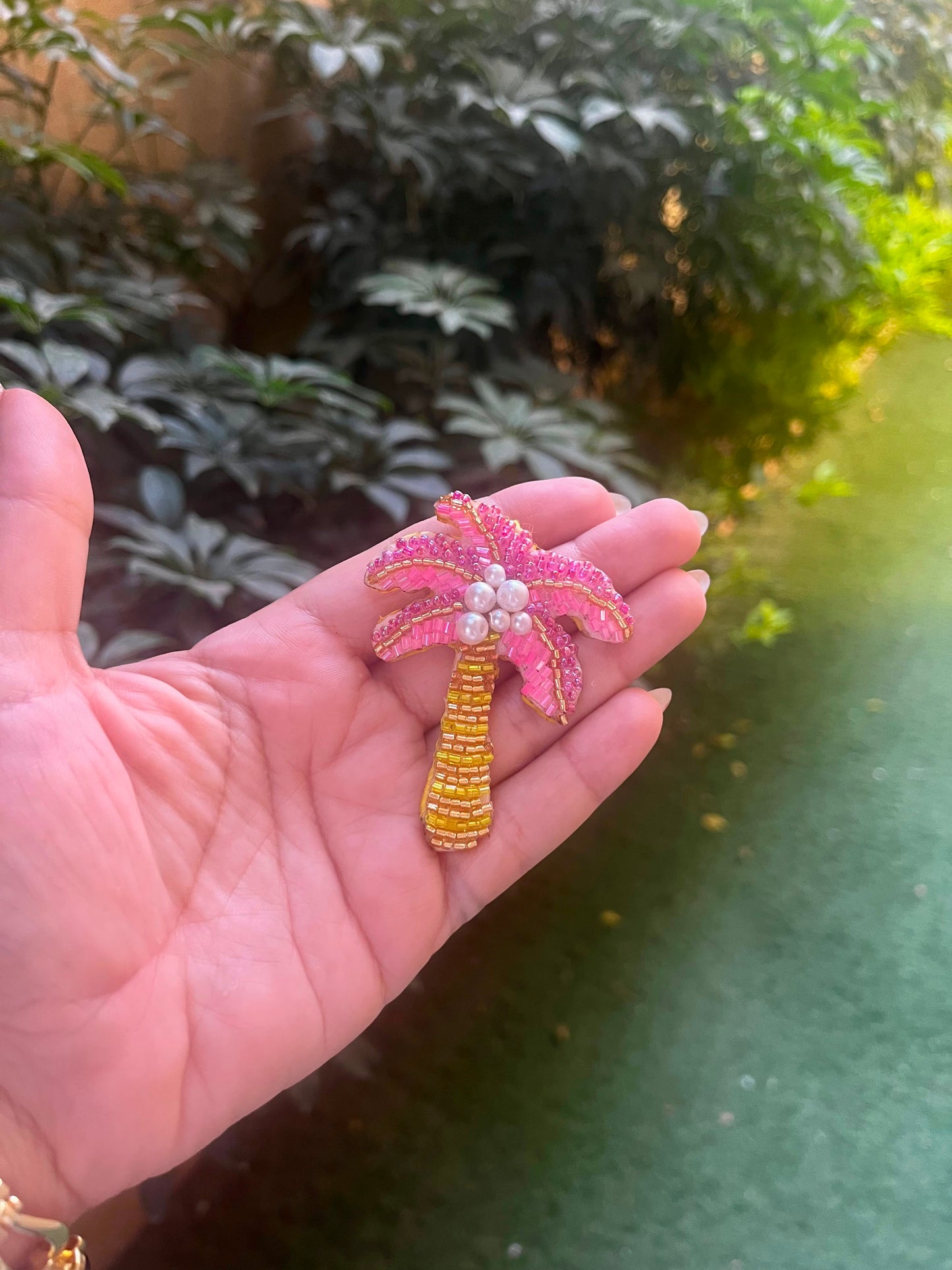 Hand-Embroidered Bloom Ornament