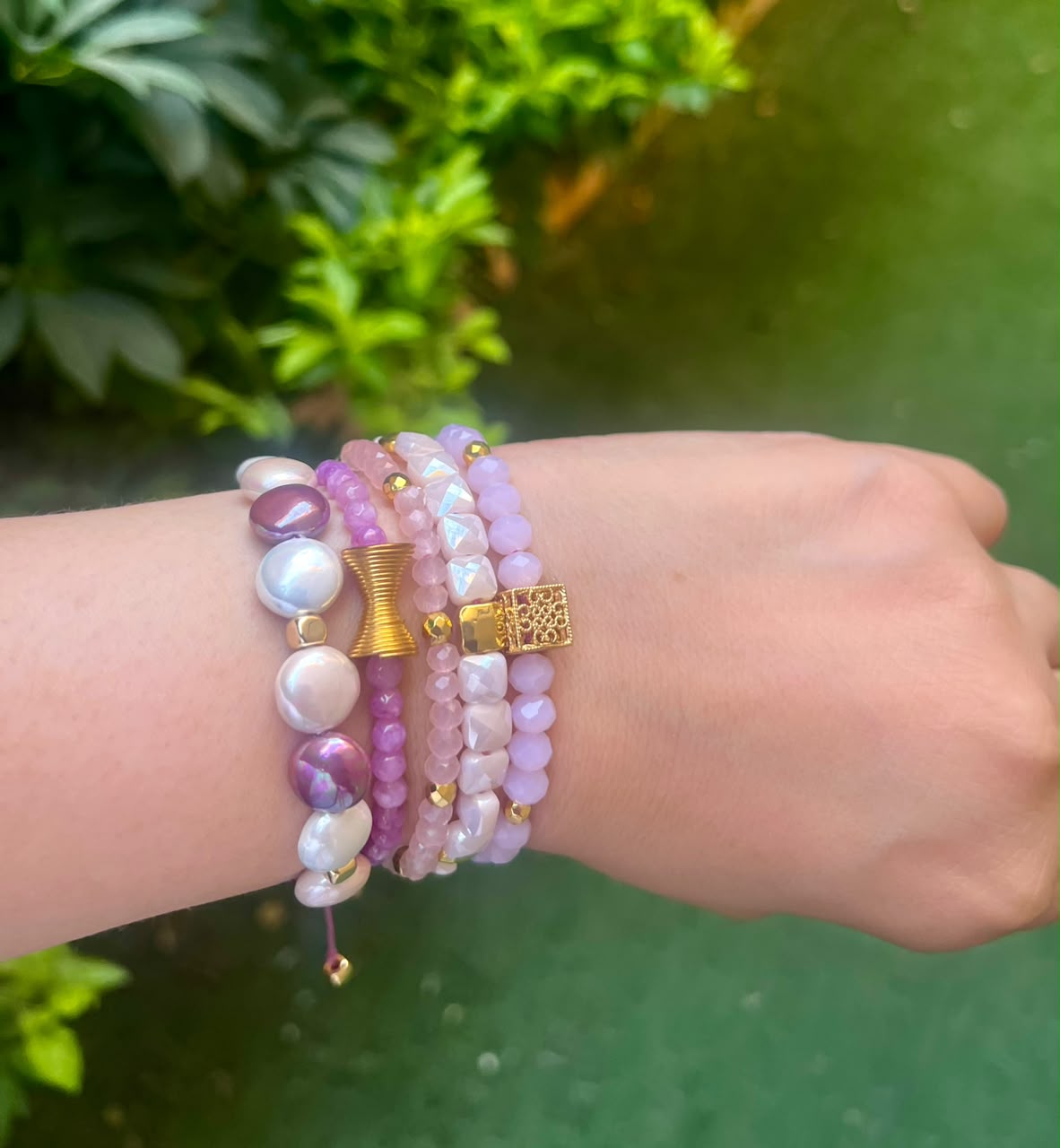 Blushing Pearl & Rose Stack