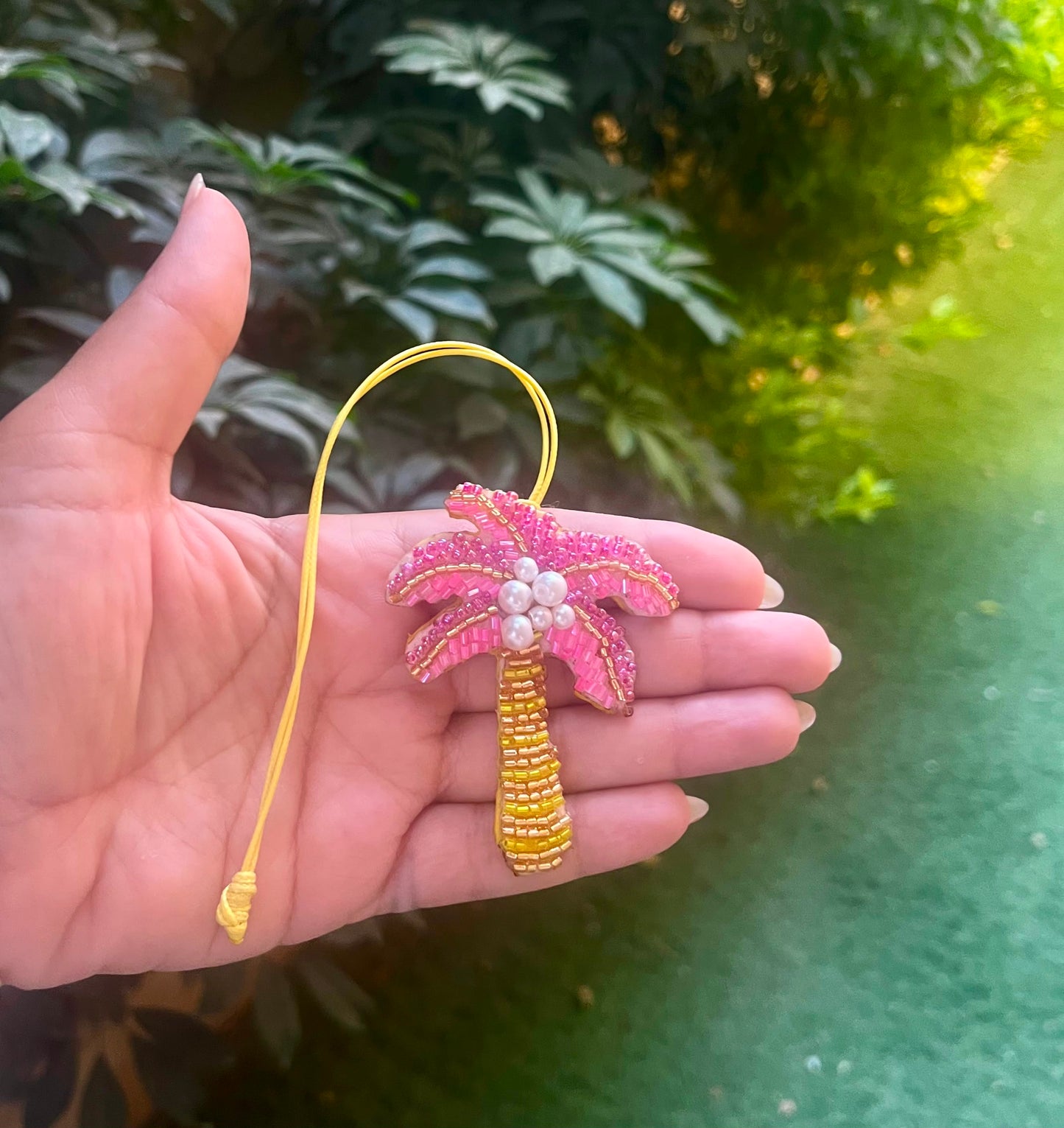 Hand-Embroidered Bloom Ornament