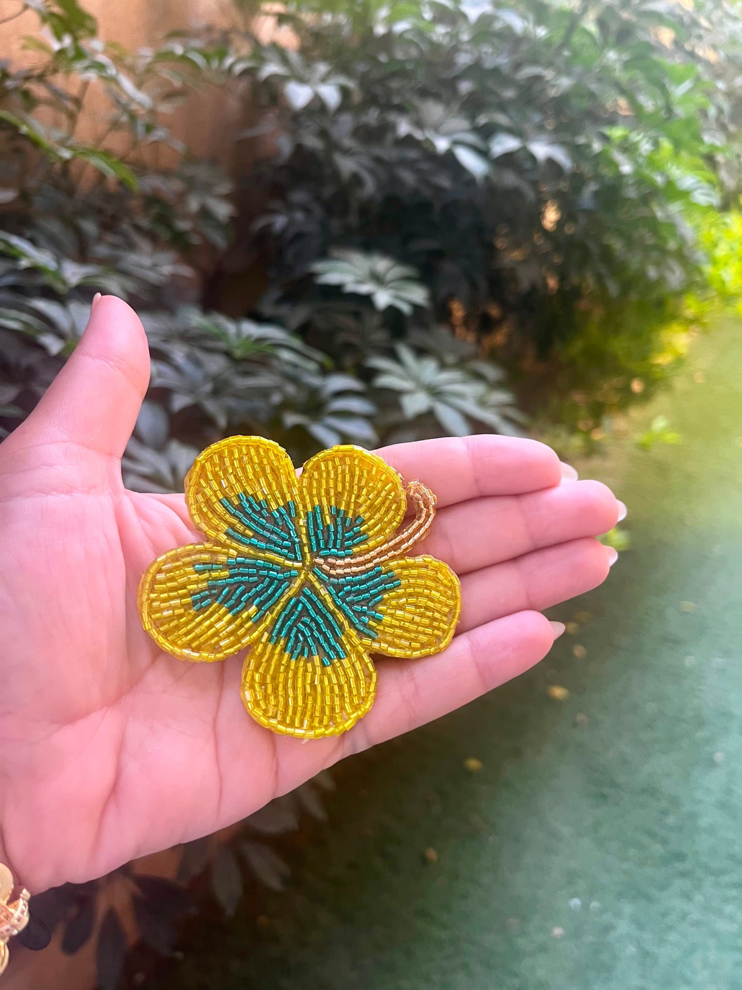 Hand-Embroidered Bloom Ornament