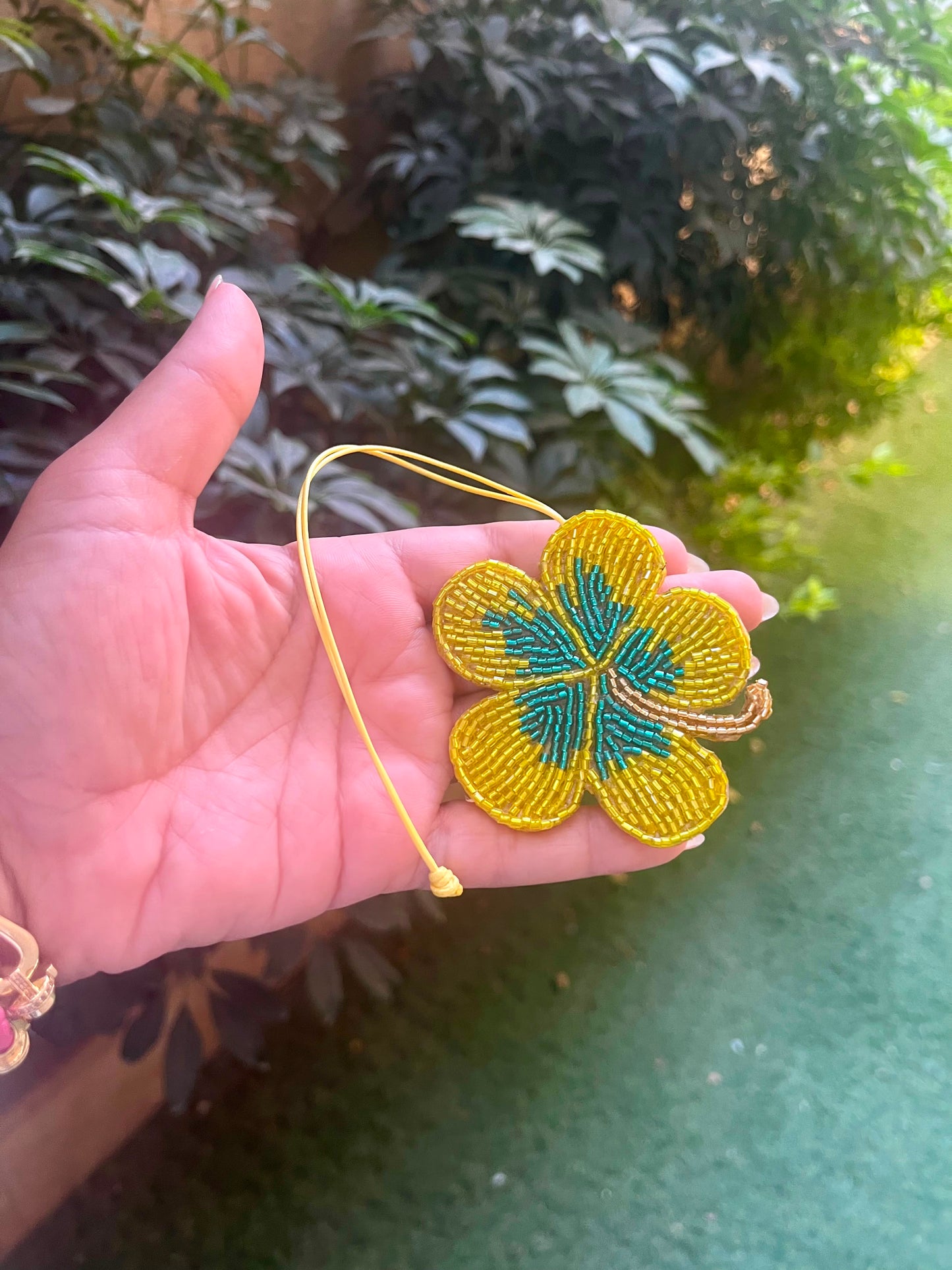 Hand-Embroidered Bloom Ornament