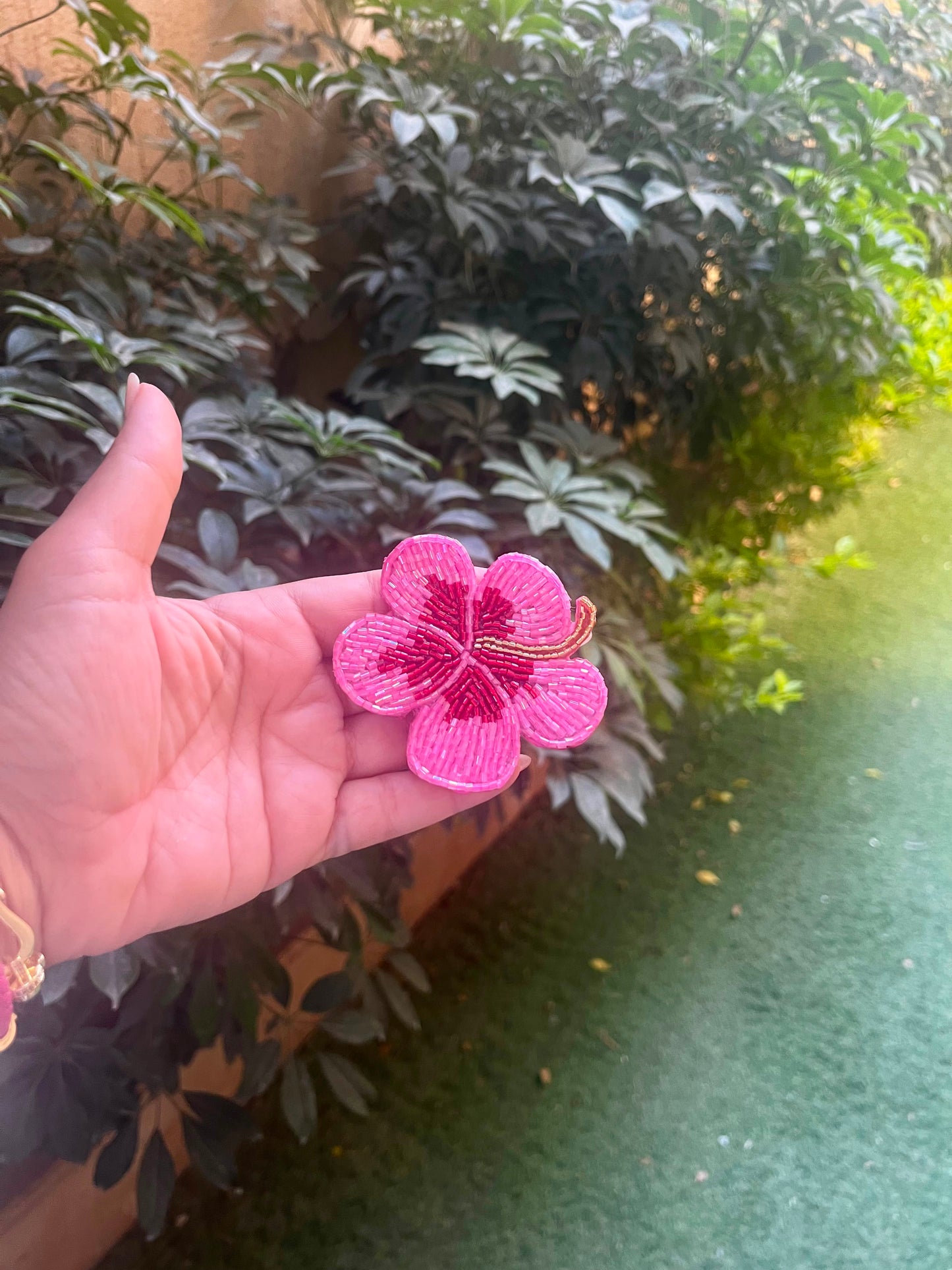 Hand-Embroidered Bloom Ornament
