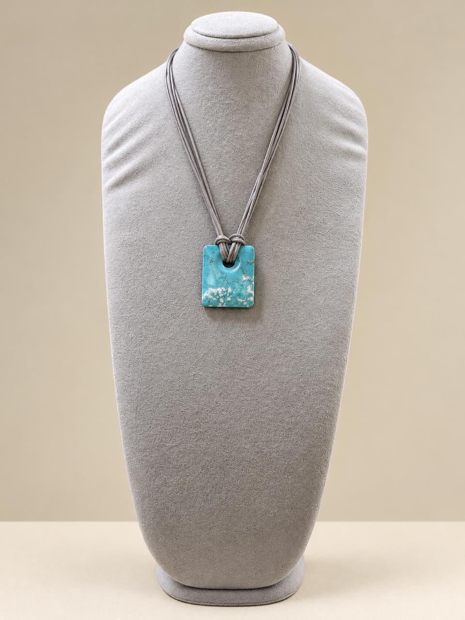 Turquoise Stone Pendant Necklace