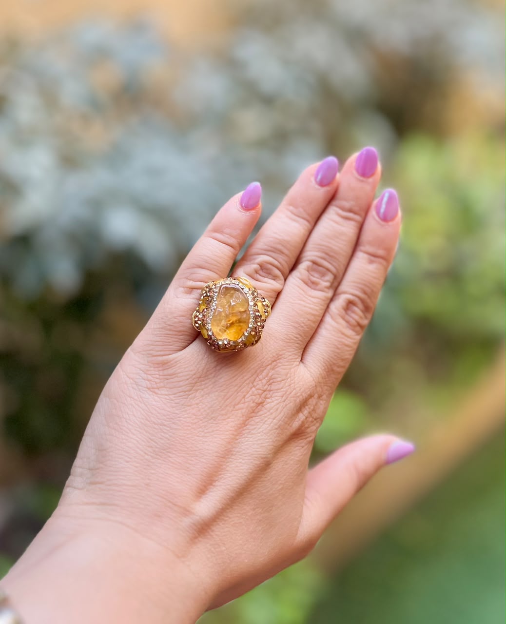 Violet Glow Ring