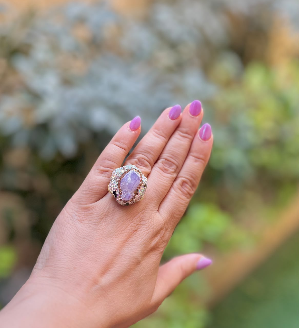 Violet Glow Ring