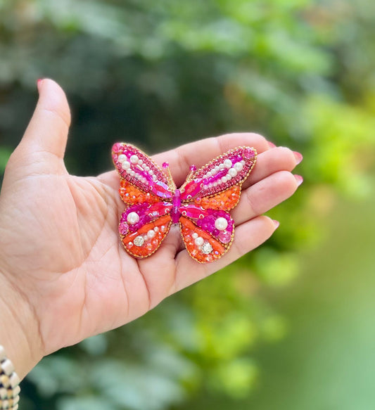 The Vivid Amour Butterfly Brooch