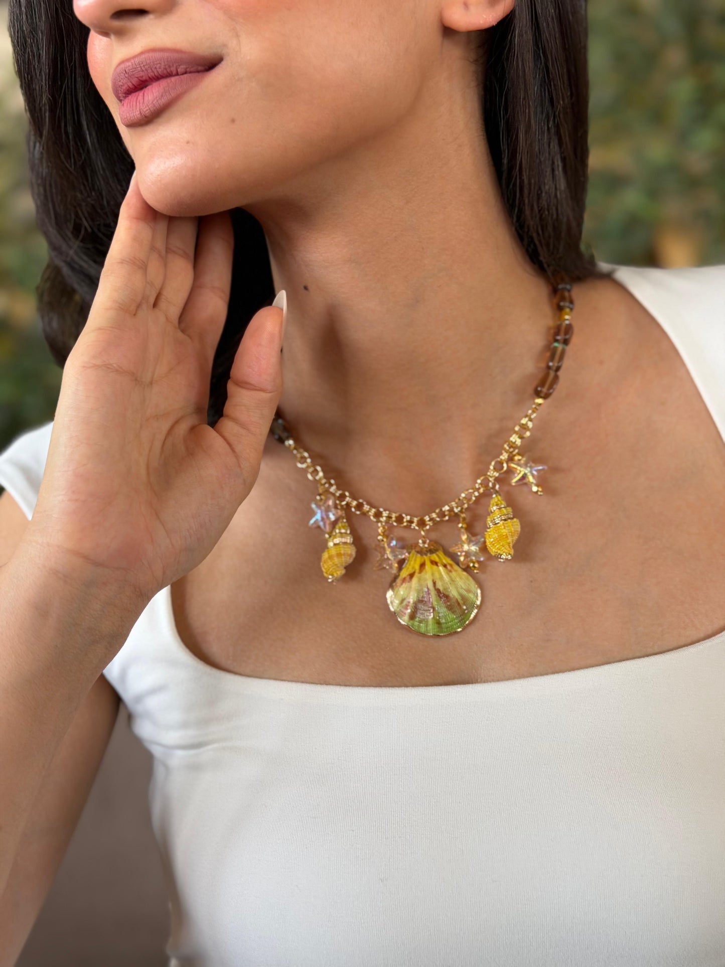 Tropical Shell Charm Necklace