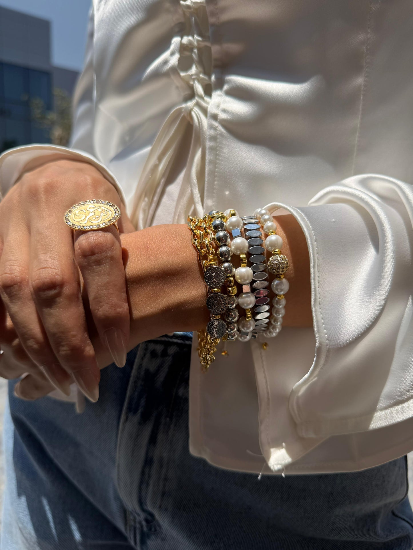 Pearl Goddess Charm Set
