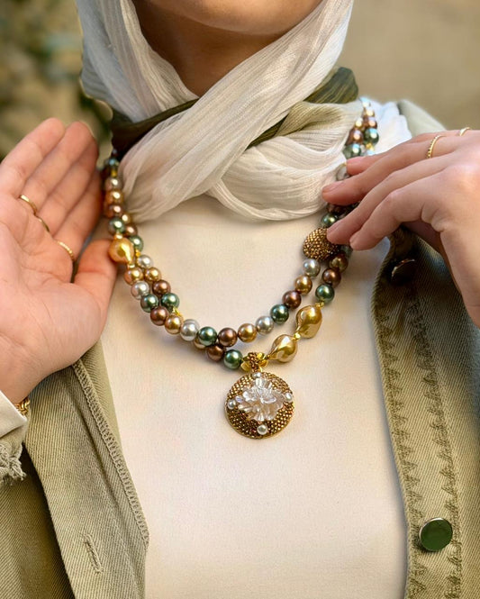 The Earthy Elegance Pearl Necklace