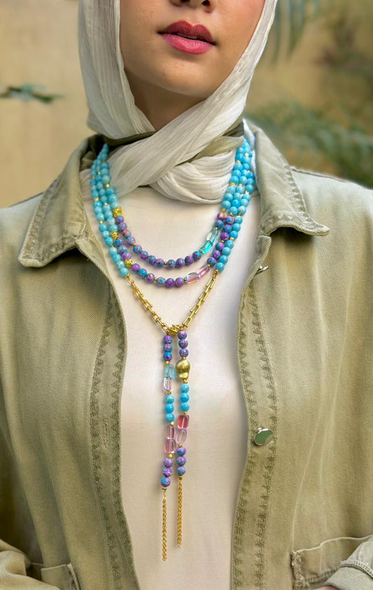 Celestial Turquoise Layered Strand