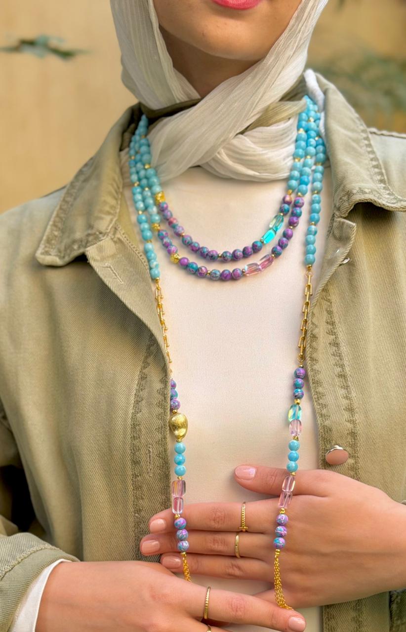 Celestial Turquoise Layered Strand