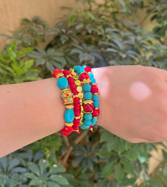 Royal Azure & Crimson Stack