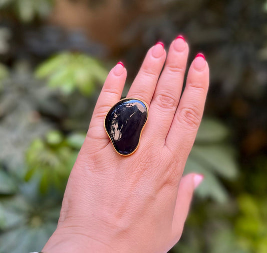 Midnight Fluid Ring