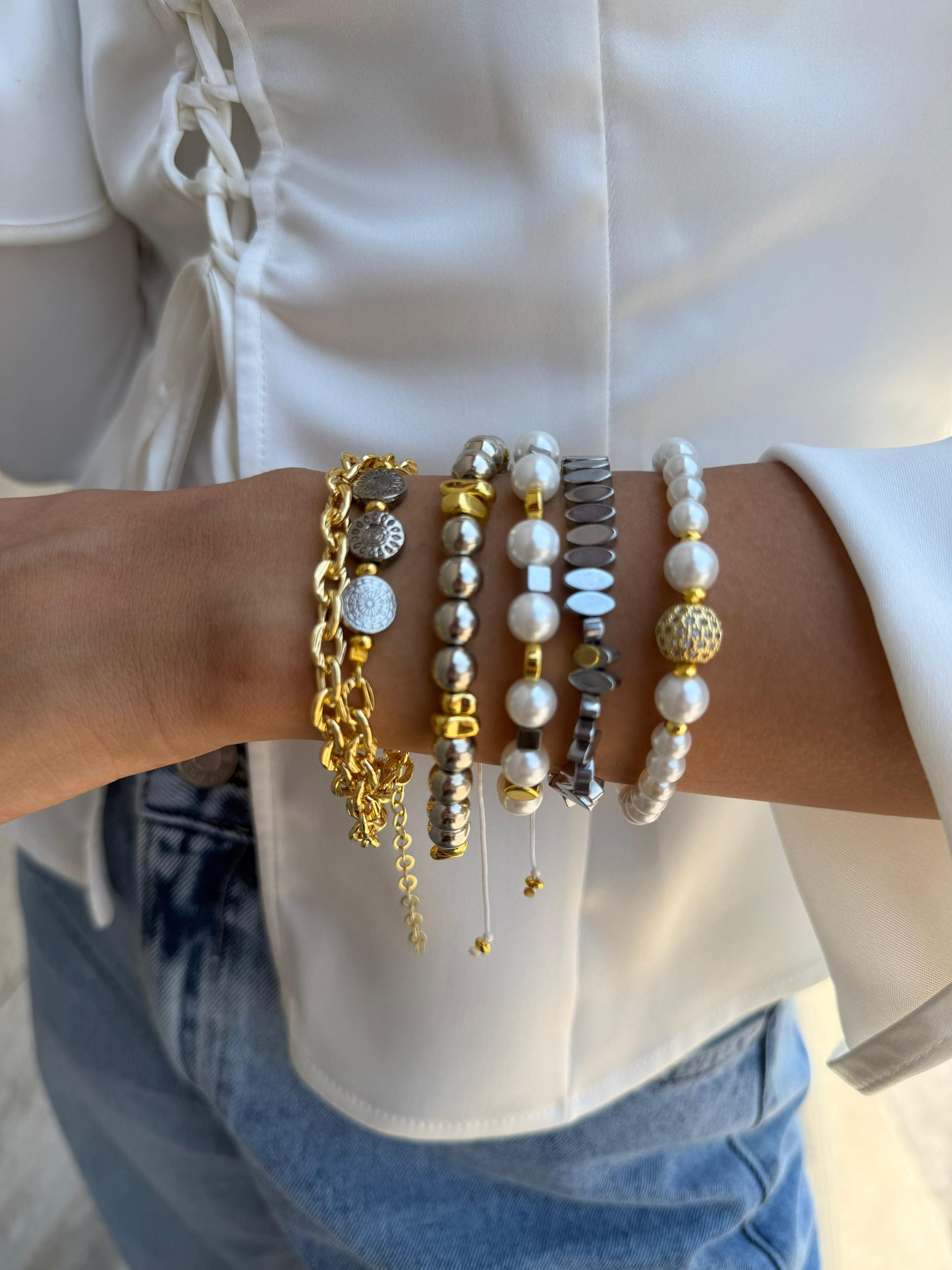 Pearl Goddess Charm Set