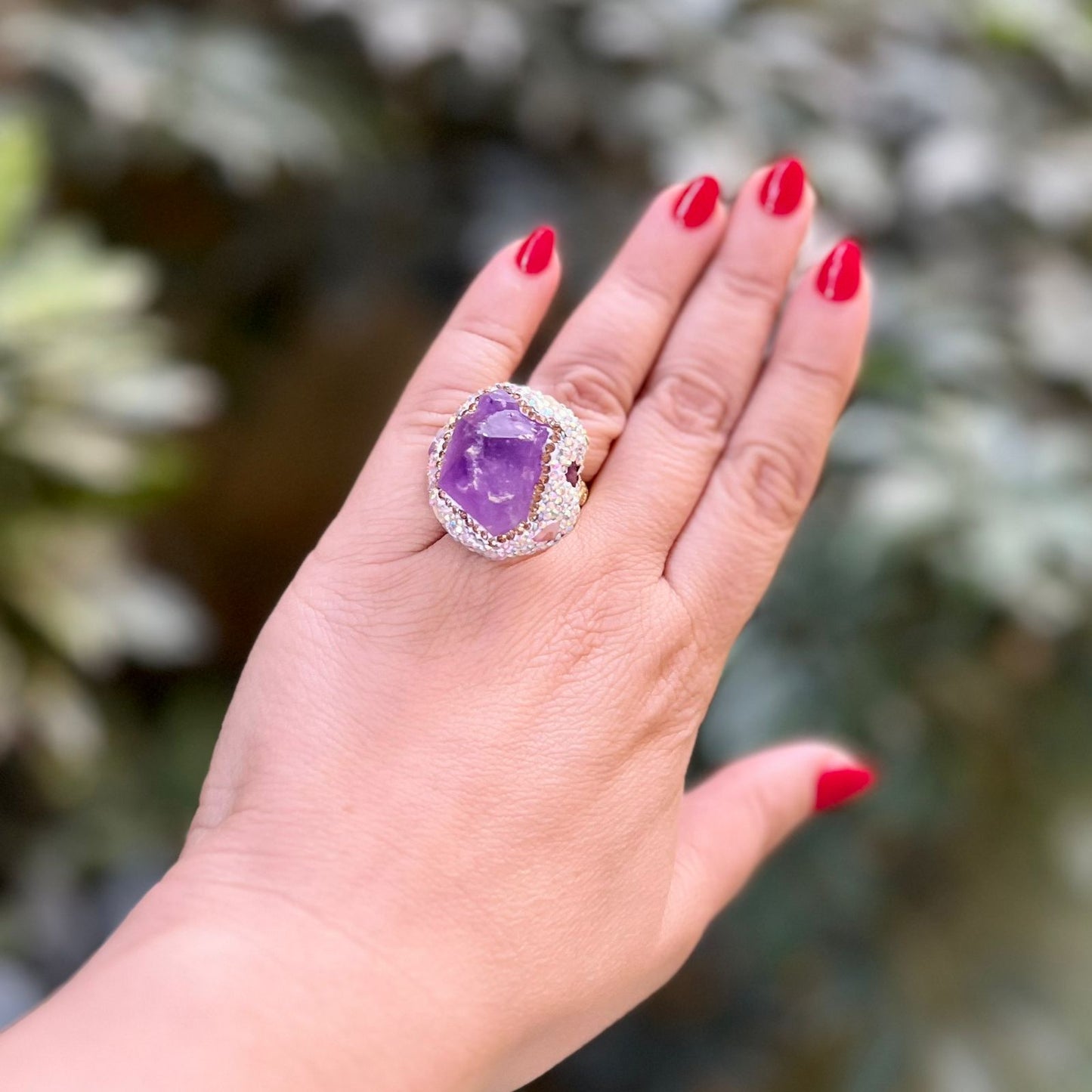 Violet Glow Ring